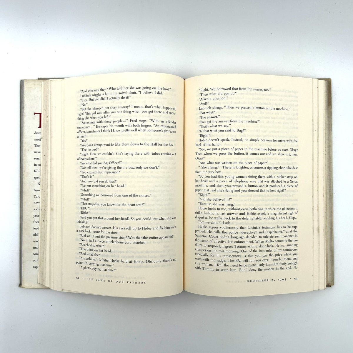 THE LAWS OF OUR FATHERS BY SCOOTT TUROW image 5