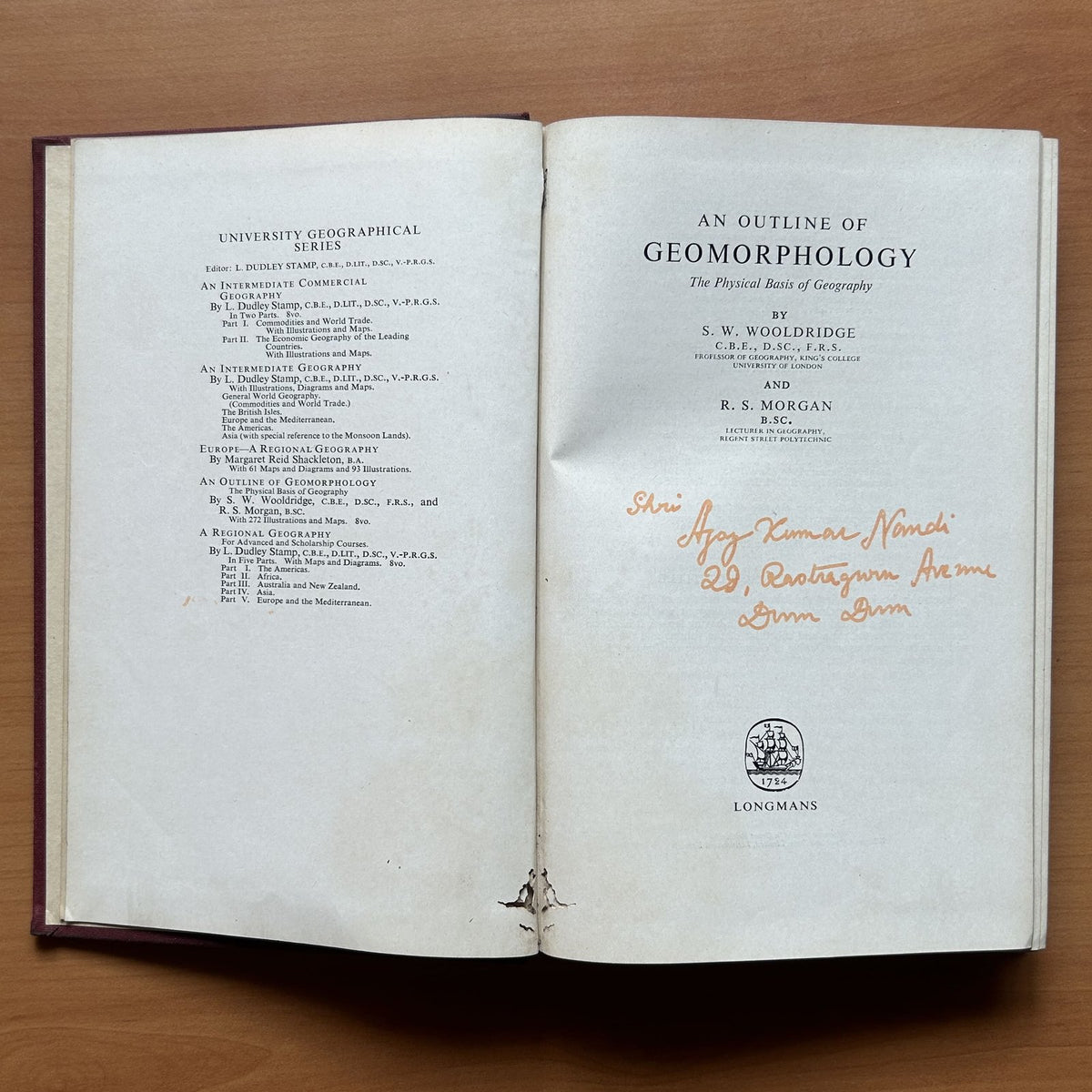 An Outline of Geomorphology  - S. W. Wooldridge image 4