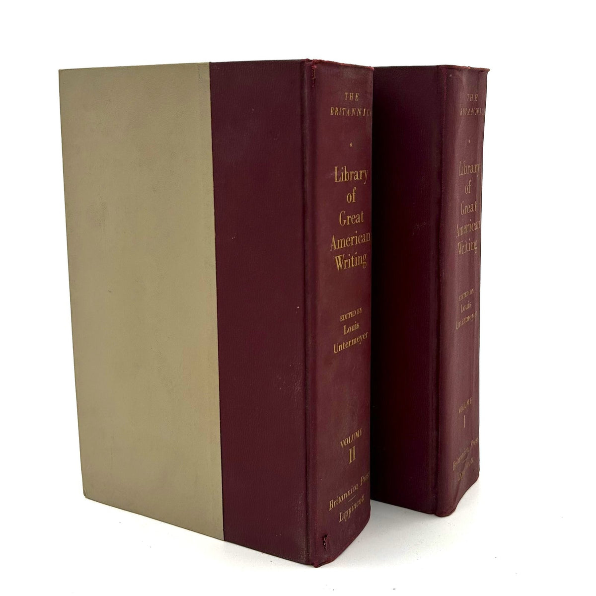 THE BRITANNICA - LIBRARY OF GREAT AMERICAN WRITING BY LOUIS UNTERMEYER image 1