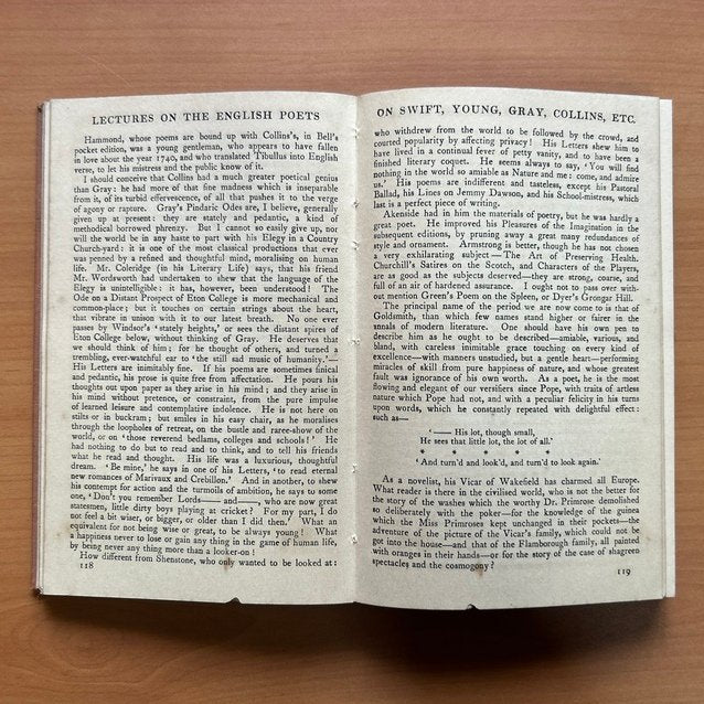 Lectures on the English Poets &amp; The Spirit of the Age  - William Hazlitt image 5