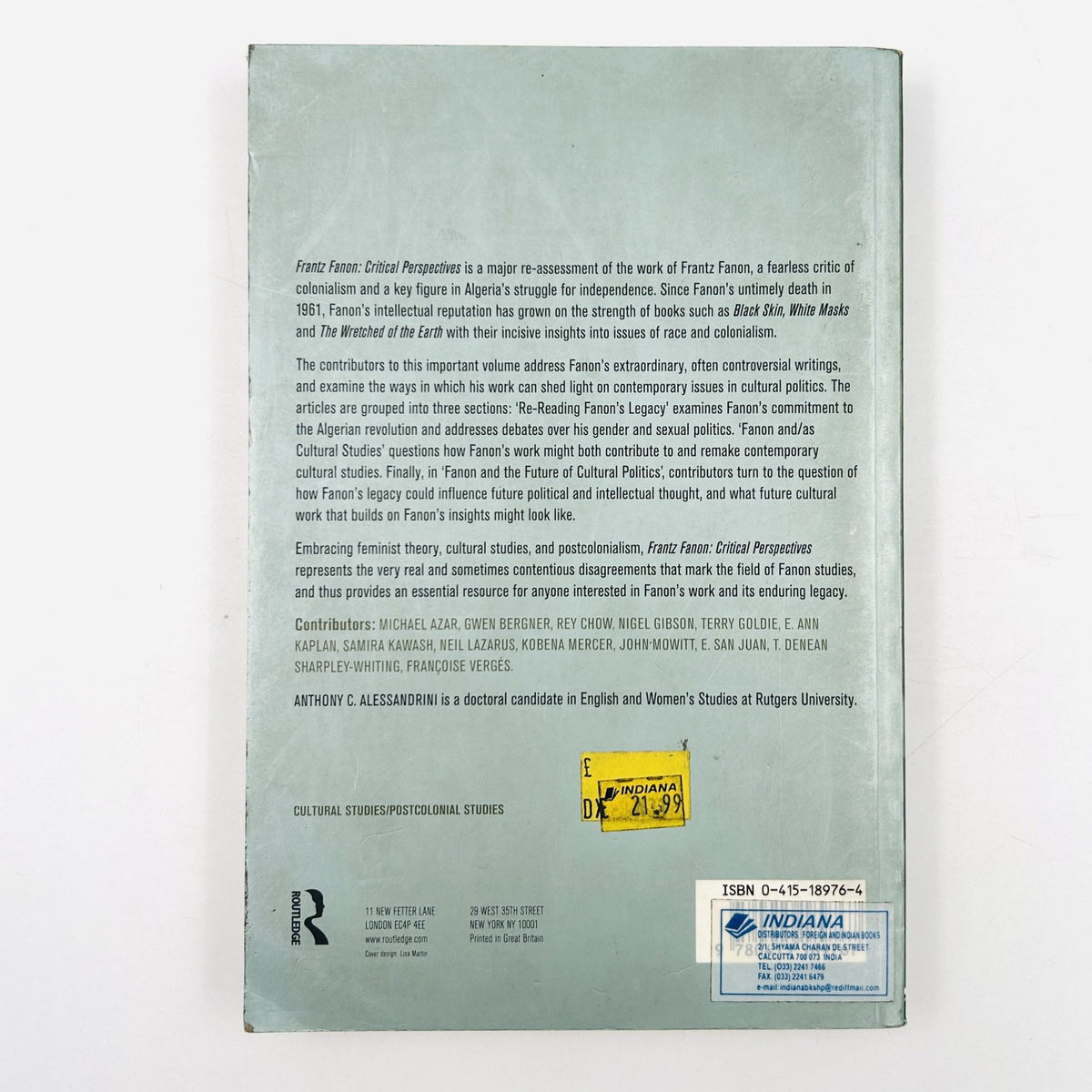 Frantz Fanon – Critical Perspectives image 2