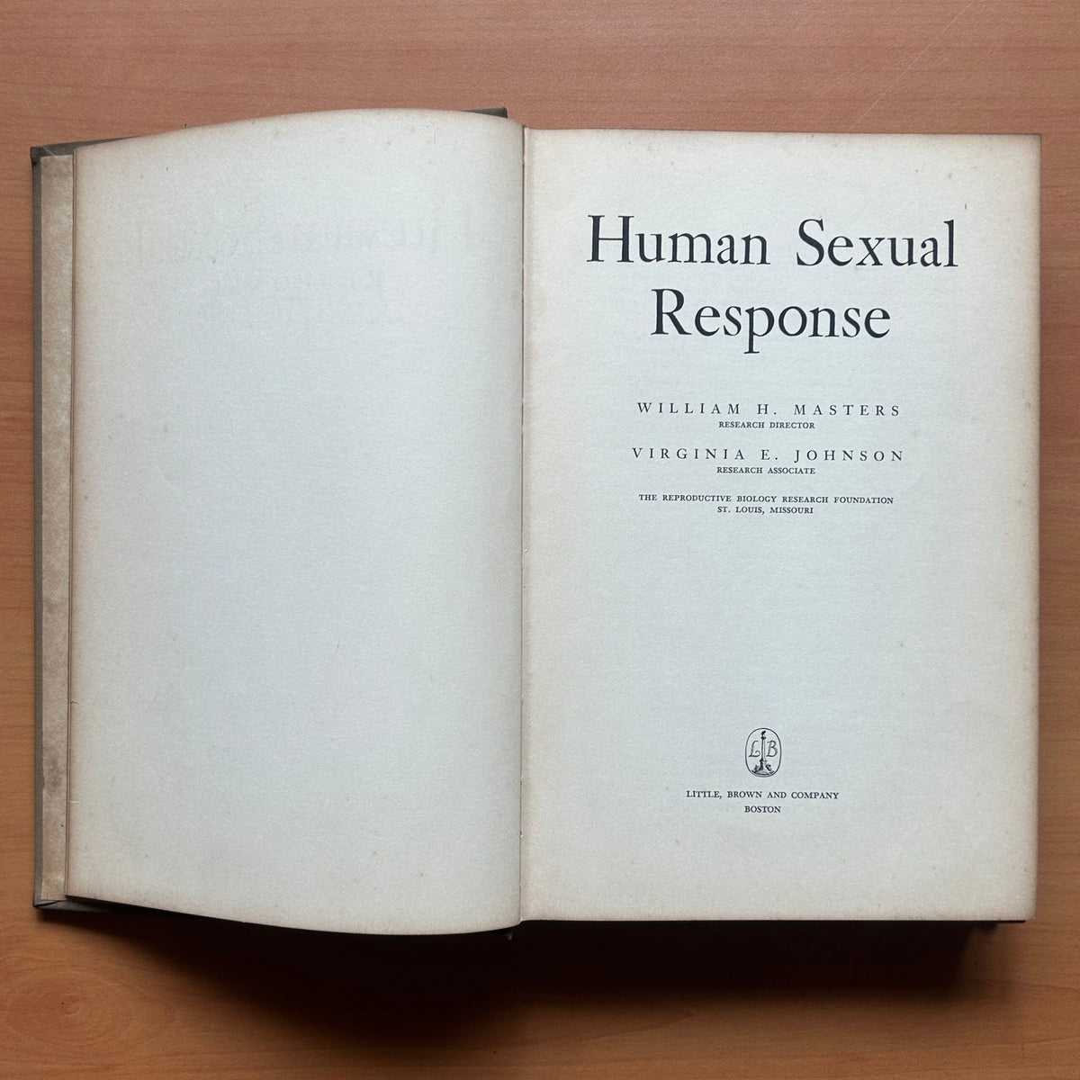 Human Sexual Response  -  William H. Masters - Virginia E. Johnson image 1