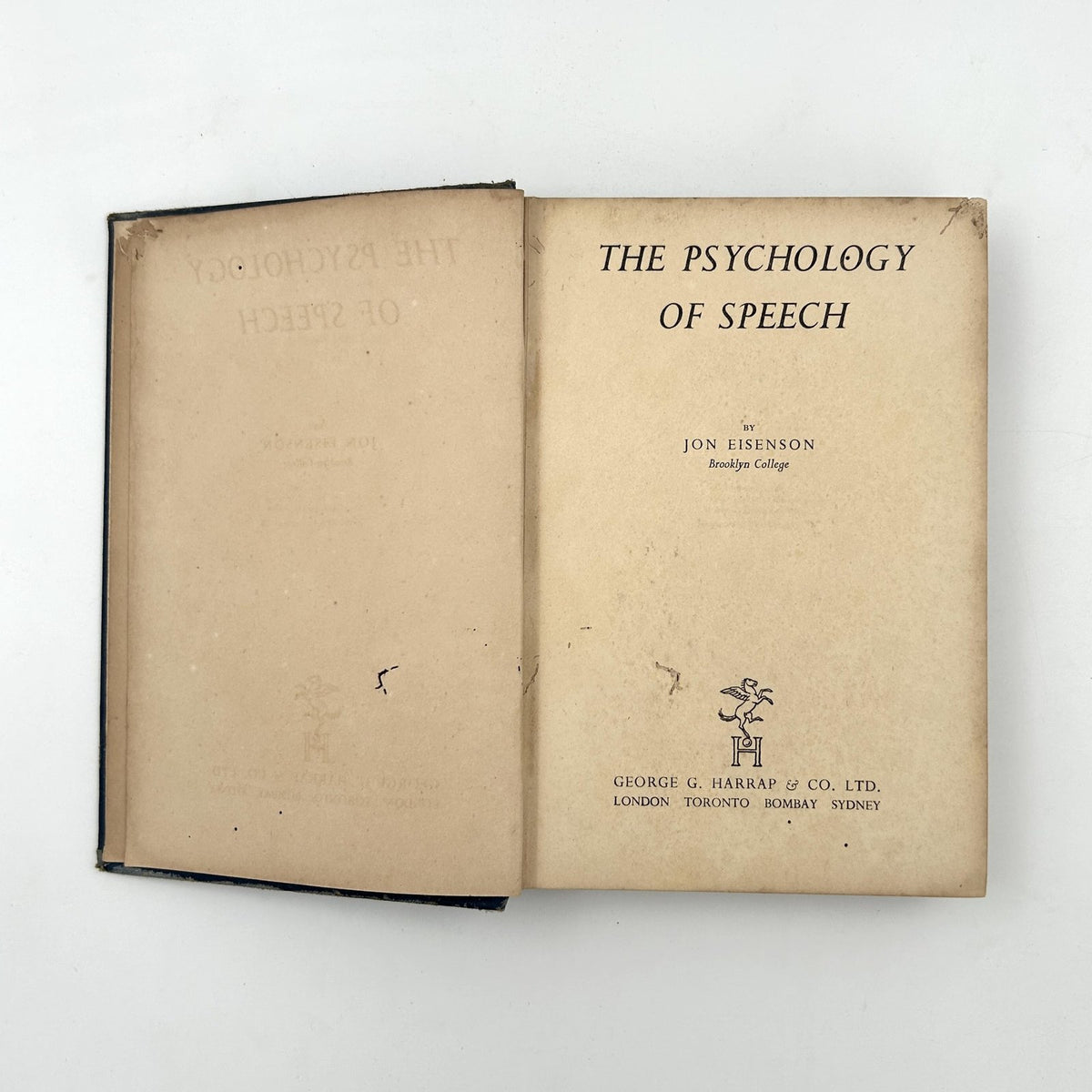 The Psychology of Speech by Jon Eisenson image 3