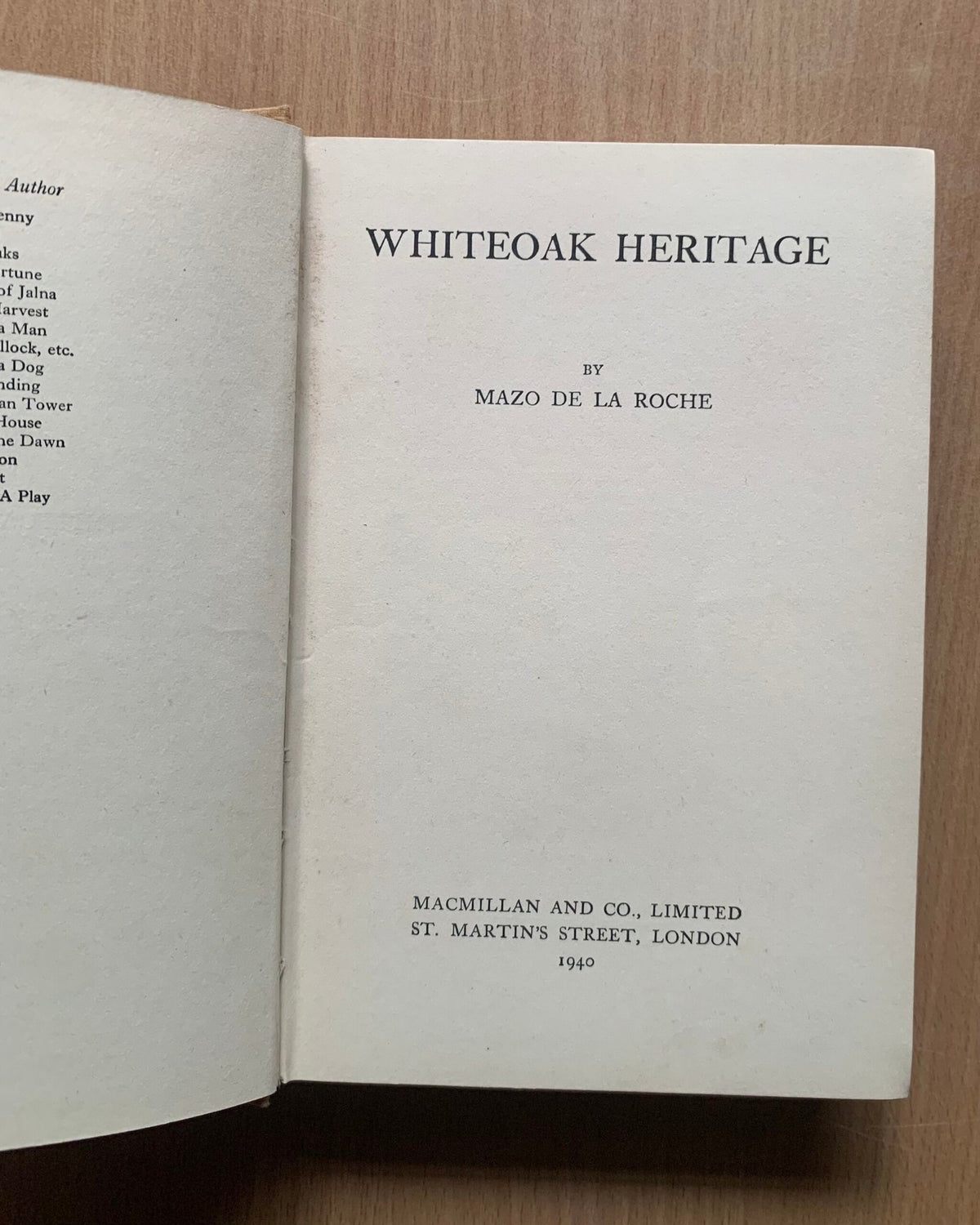 Whiteoak Heritage - Mazo de la Roche image 2