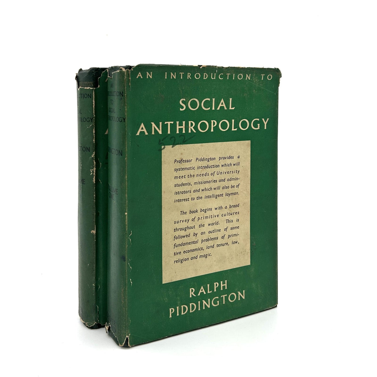 SOCIAL ANTHROPOLOGY BY RALPH PIDDINGTON image 0