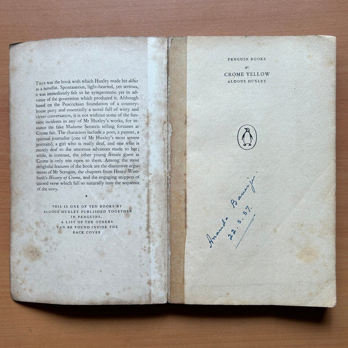 Crome Yellow  -  Aldous Huxley image 1