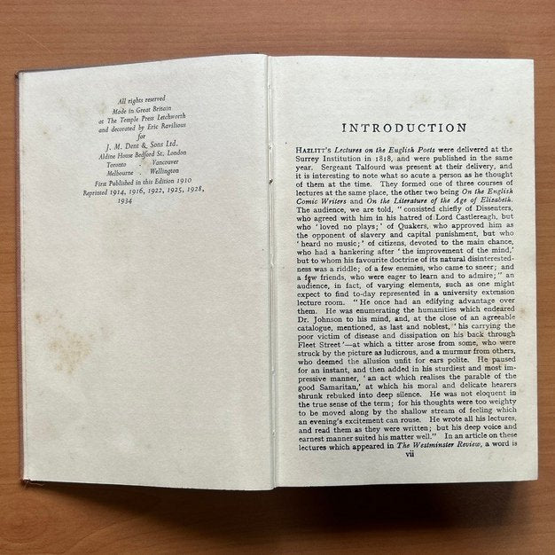 Lectures on the English Poets &amp; The Spirit of the Age  - William Hazlitt image 4