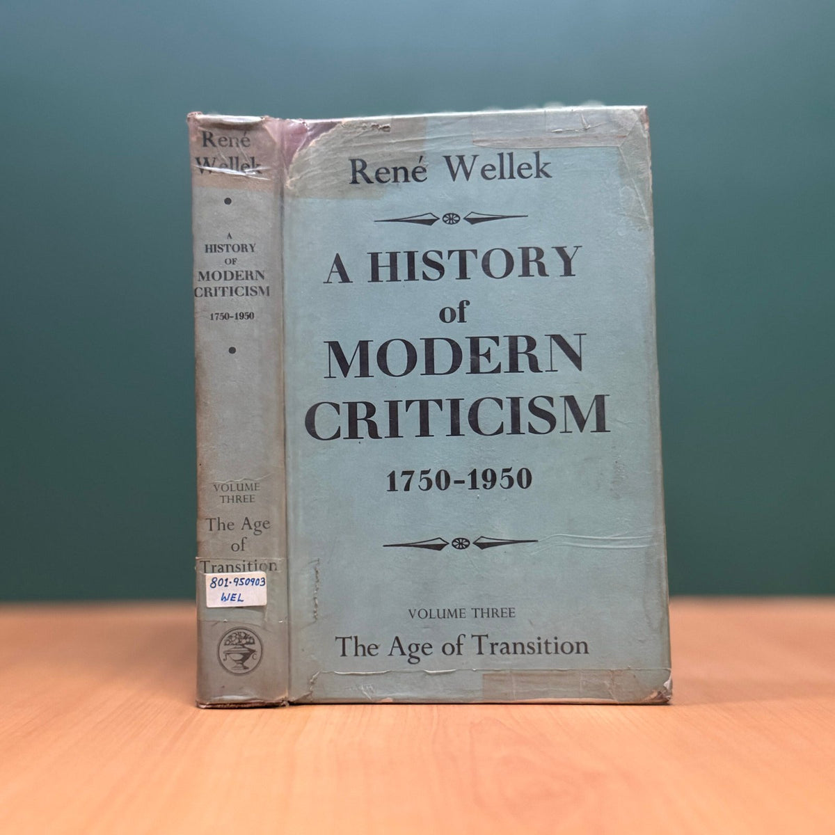 A History of Modern Criticism: 1750–1950  - René Wellek image 0