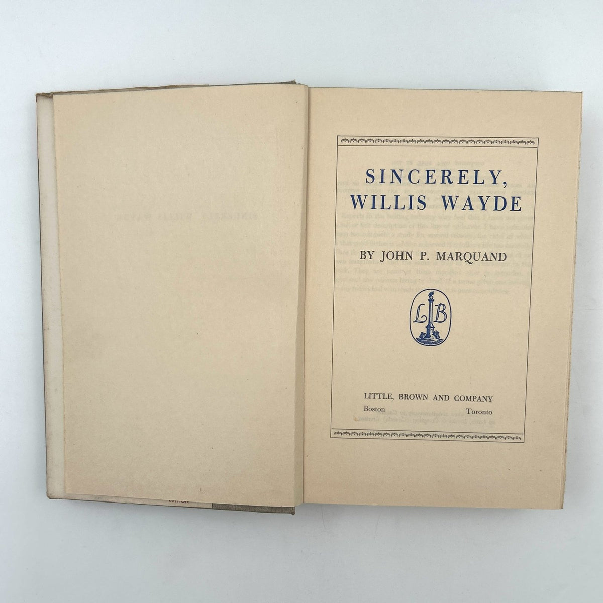 Sincerely Willis Wayde by John P. Marquand image 4