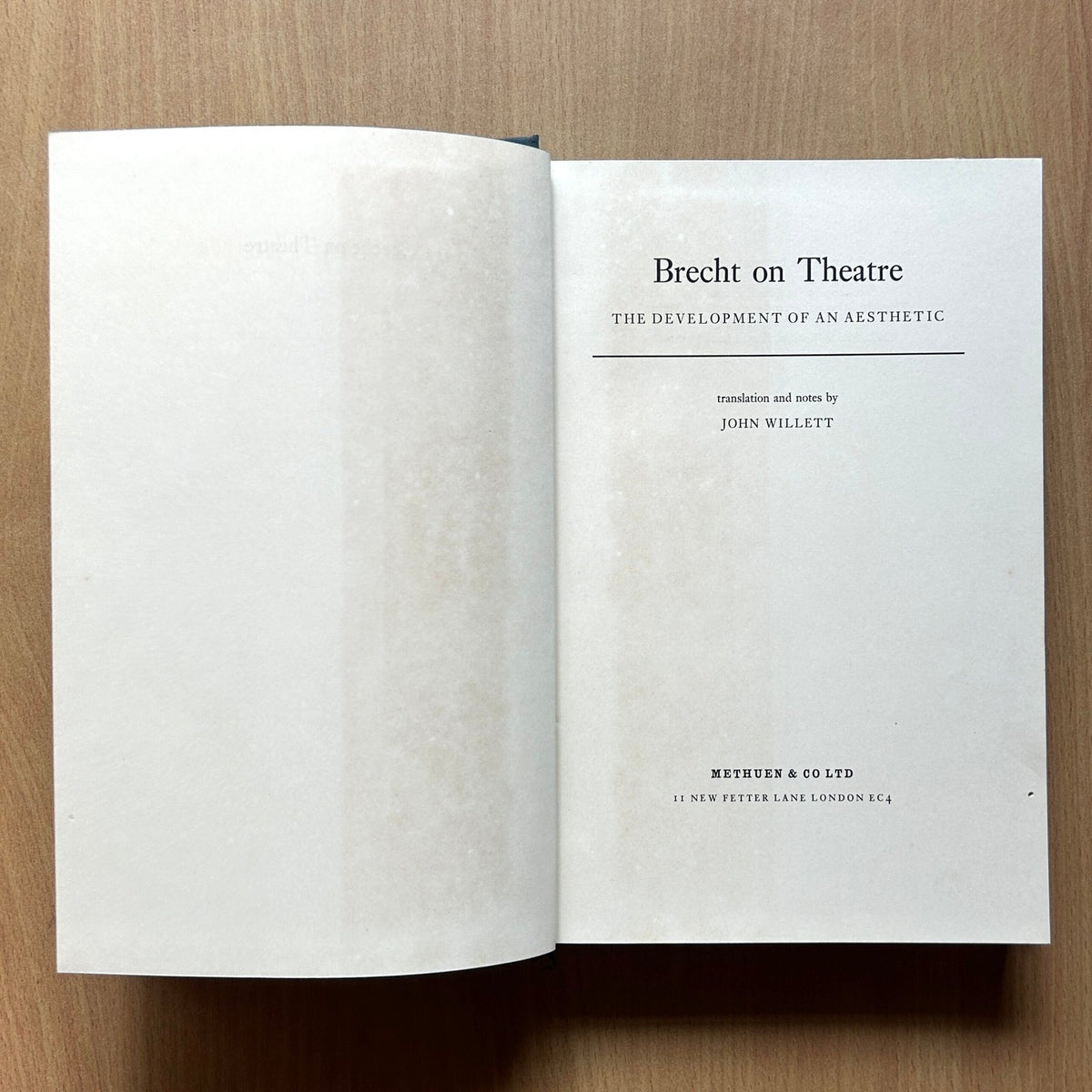 Brecht on Theatre  - John Willett image 1