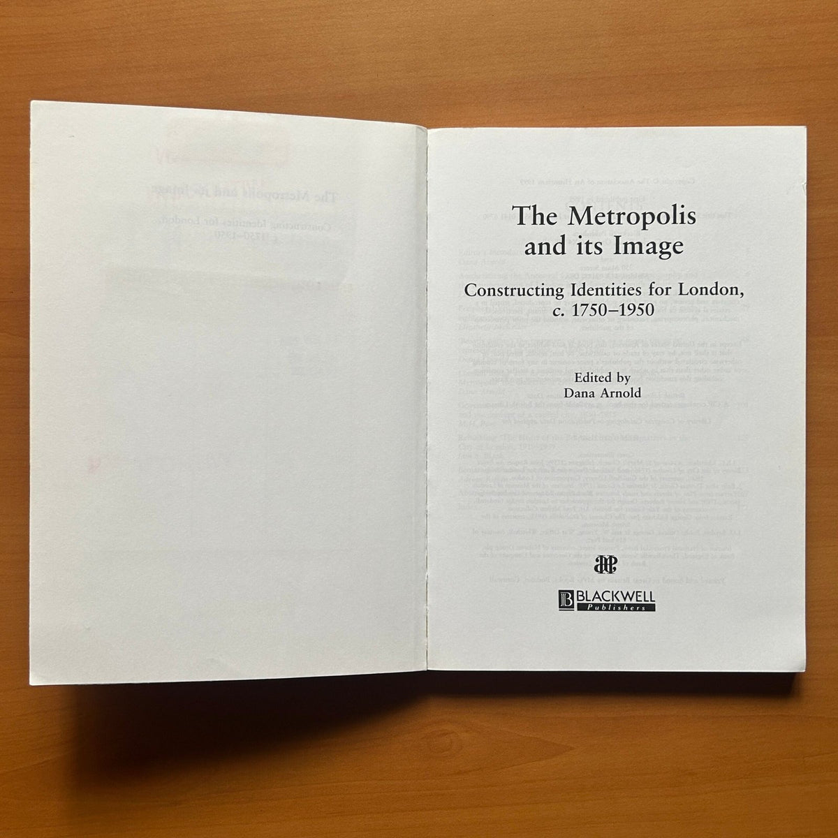 The Metropolis and Its Image: Constructing Identities for London 1750–1950  - Dana Arnold image 1