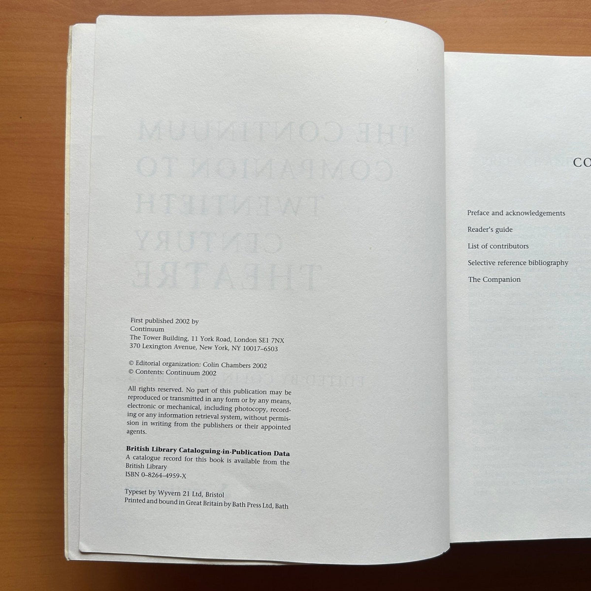 The Continuum Companion to Twentieth Century Theatre -Colin Chambers image 4