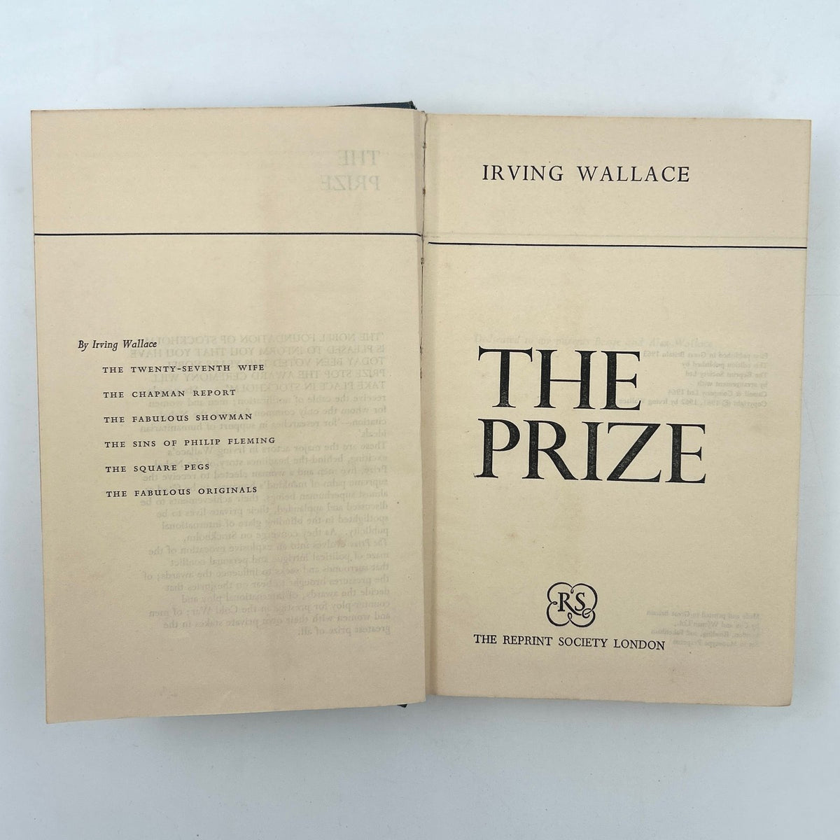 The Prize by Irving Wallace image 3