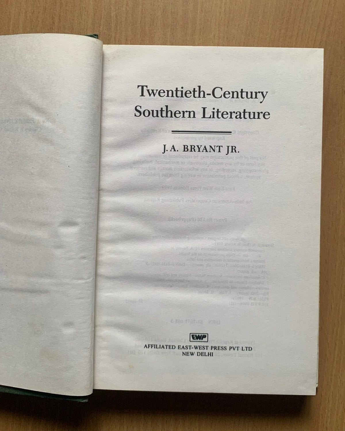 Twentieth Century Southern Literature - J.A. Bryant Jr. image 4