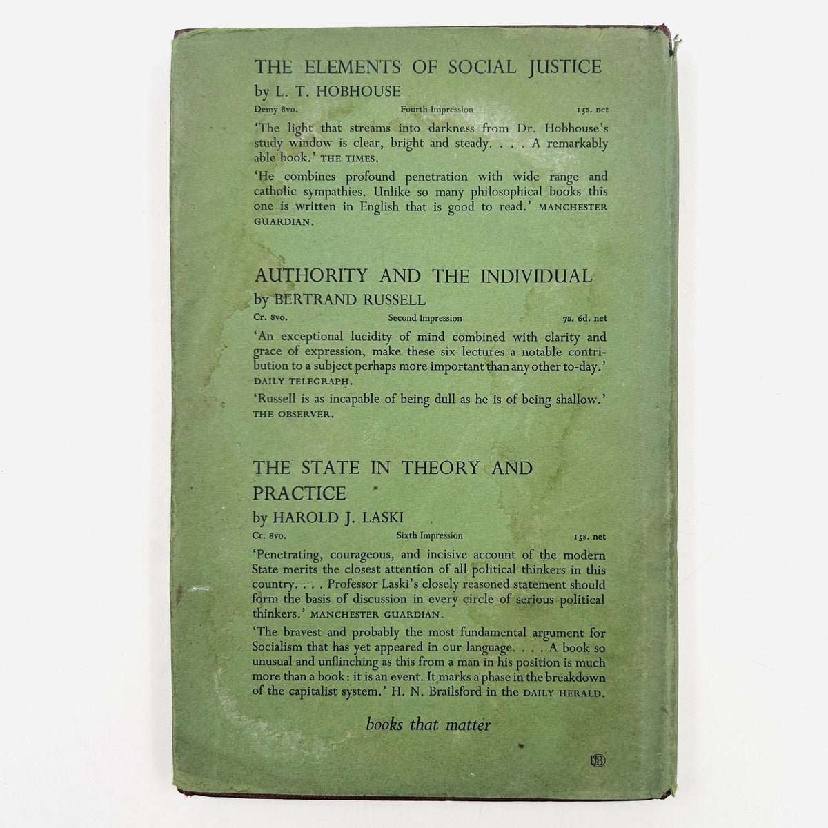 The Metaphysical Theory of the State by L.T. Hobhouse image 3
