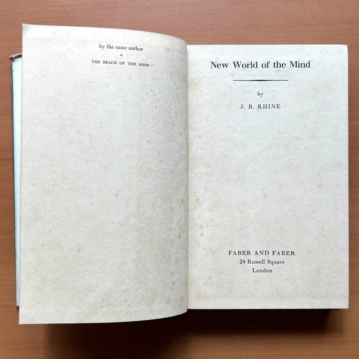 New World of the Mind  -  J. B. Rhine image 1