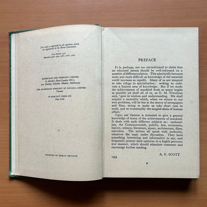 Topics and Opinions  -  A. F. Scott image 2