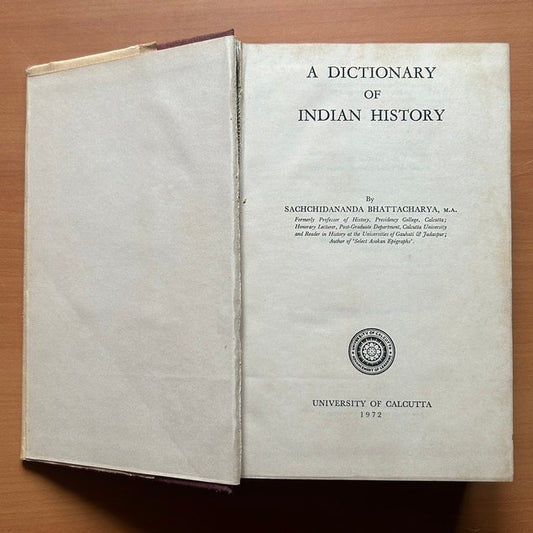 A Dictionary of Indian History  -  Sachchidananda Bhattacharya image 1