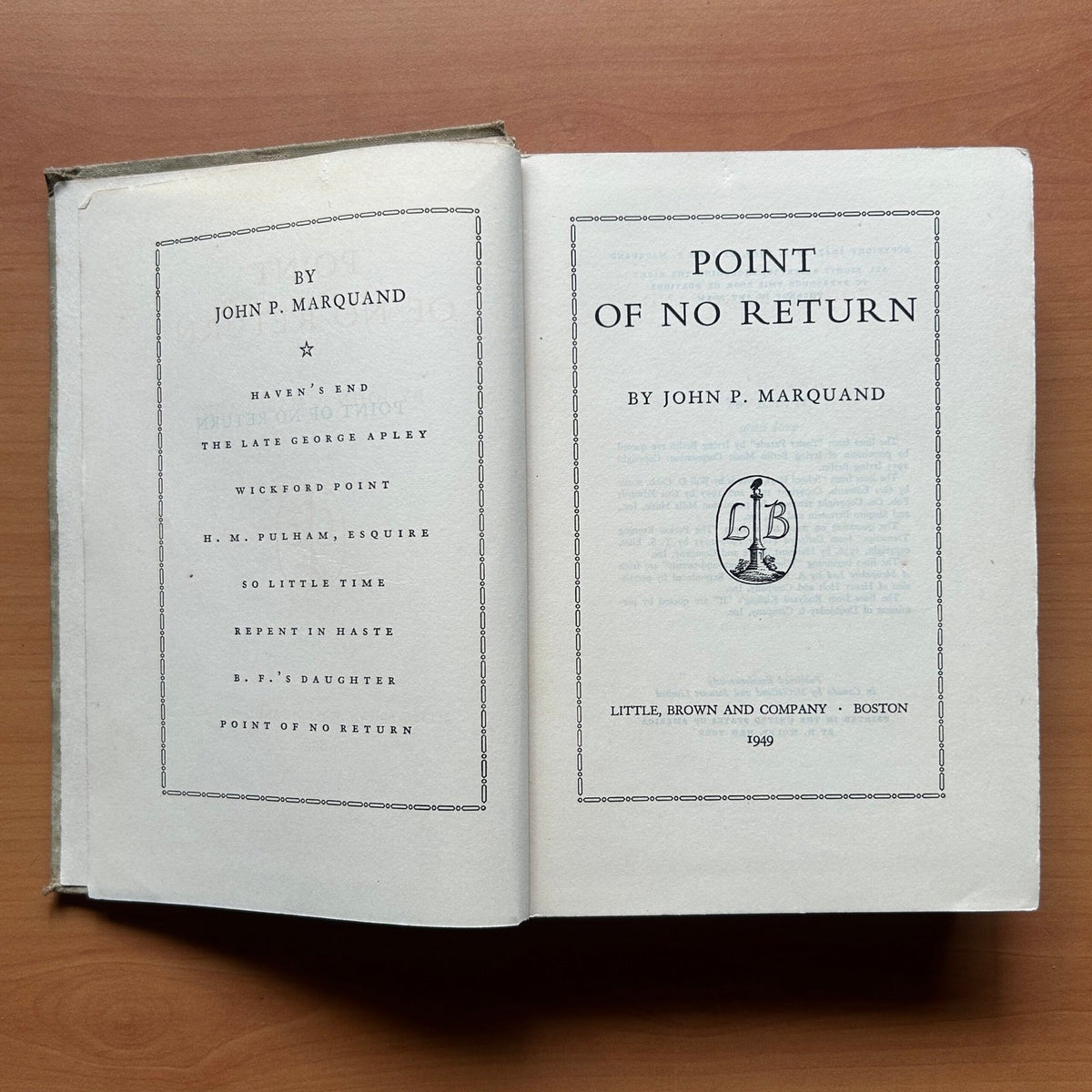 Point of No Return  - John P. Marquand image 3