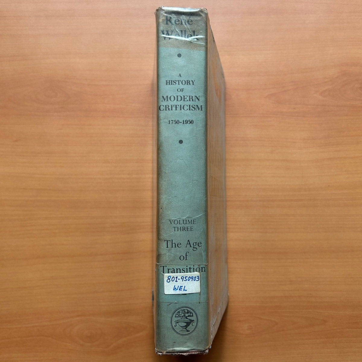 A History of Modern Criticism: 1750–1950  - René Wellek image 1