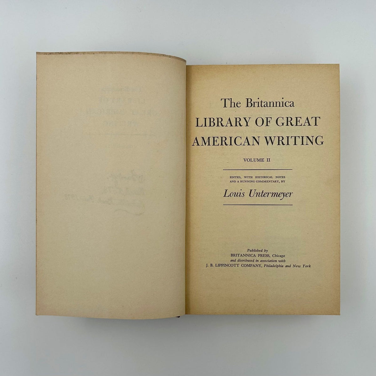 THE BRITANNICA - LIBRARY OF GREAT AMERICAN WRITING BY LOUIS UNTERMEYER image 12