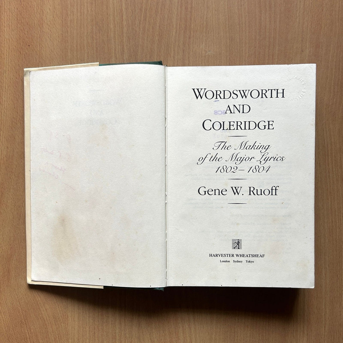 Wordsworth and Coleridge  - Gene W. Ruoff image 1