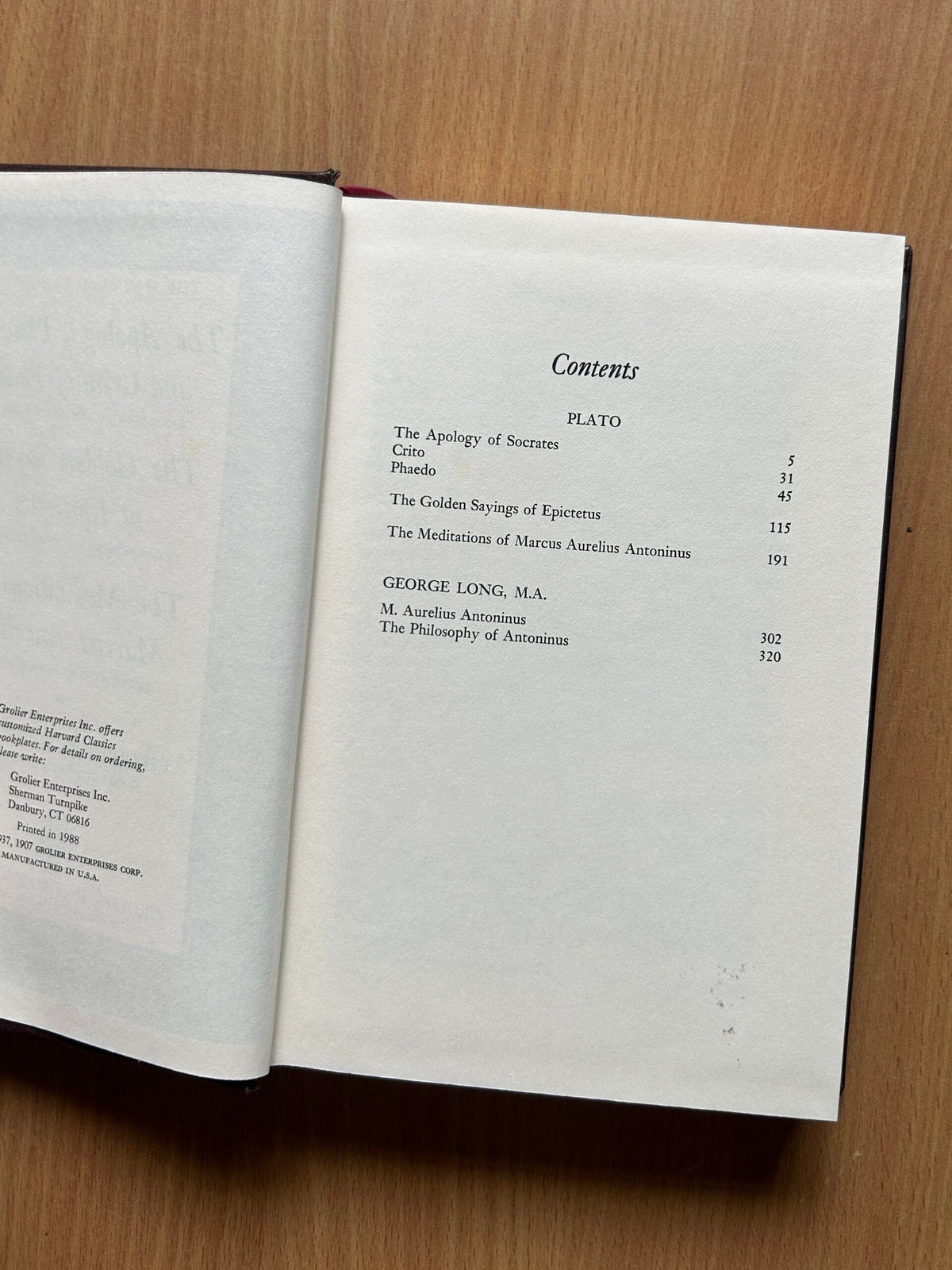 The Harvard Classics- Plato – Epictetus – Marcus Aurelius image 3