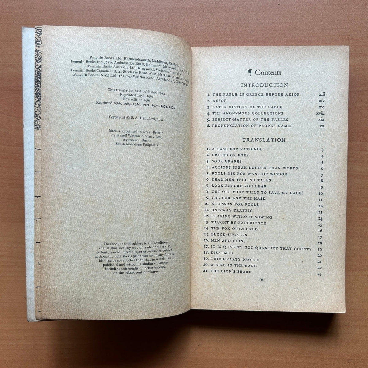 Fables of Aesop  - Aesop  -  S. A. Handford image 2