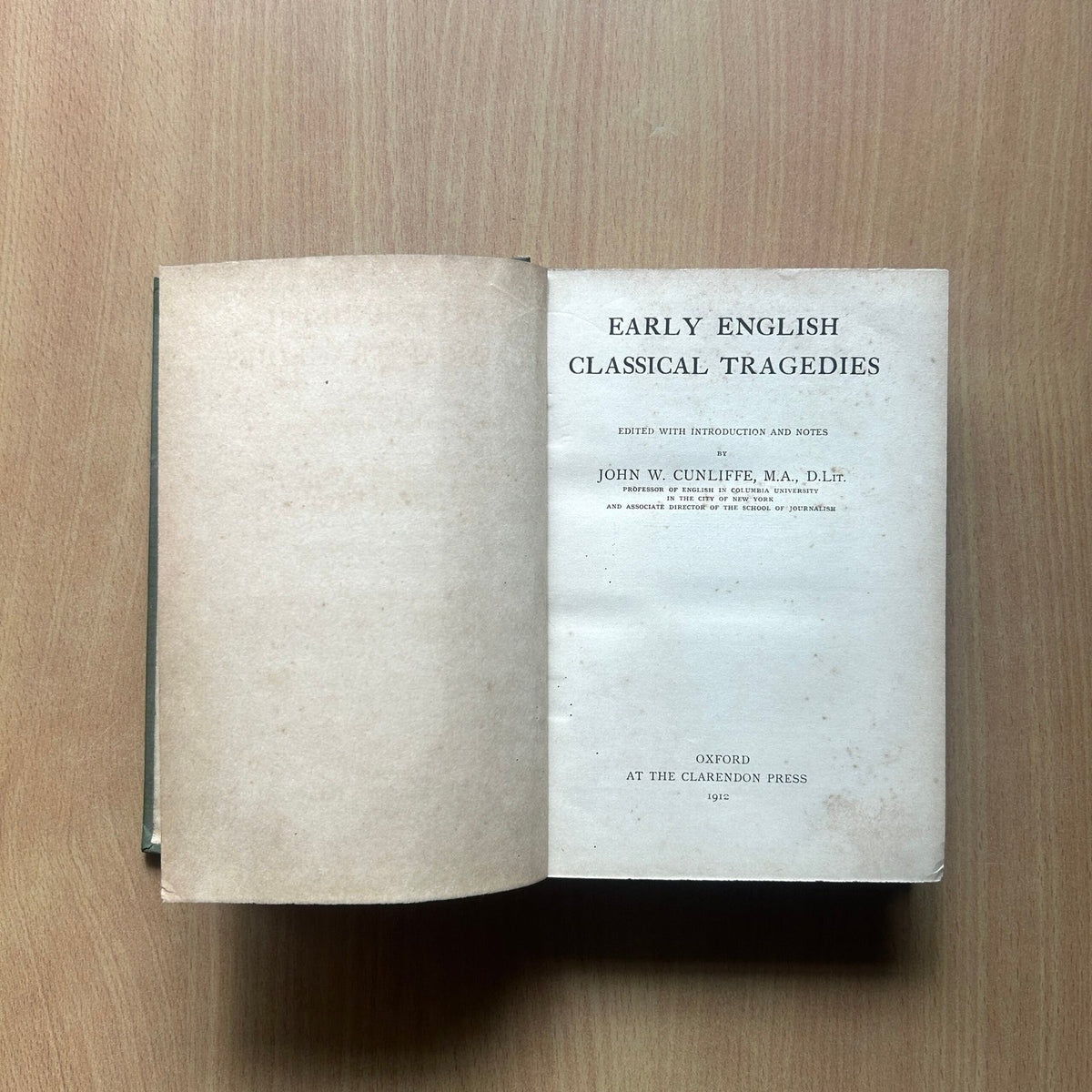 Early Classical Tragedies - John W. Cunliffe image 1