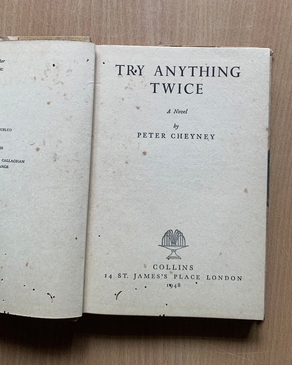 Try Anything Twice  - Peter Cheyney image 3