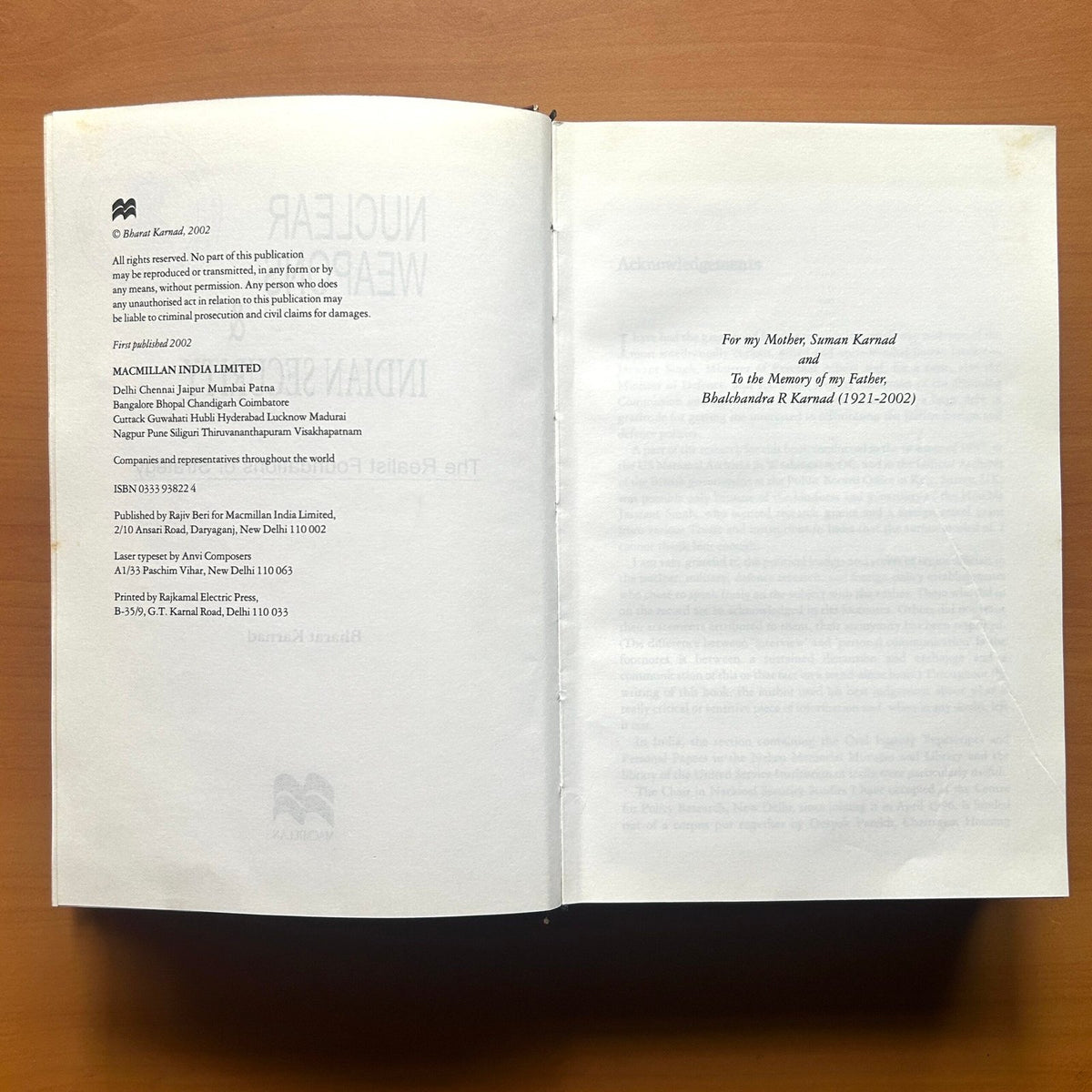 Nuclear Weapons and Indian Security: The Realist Foundations of Strategy  -  Bharat Karnad image 4