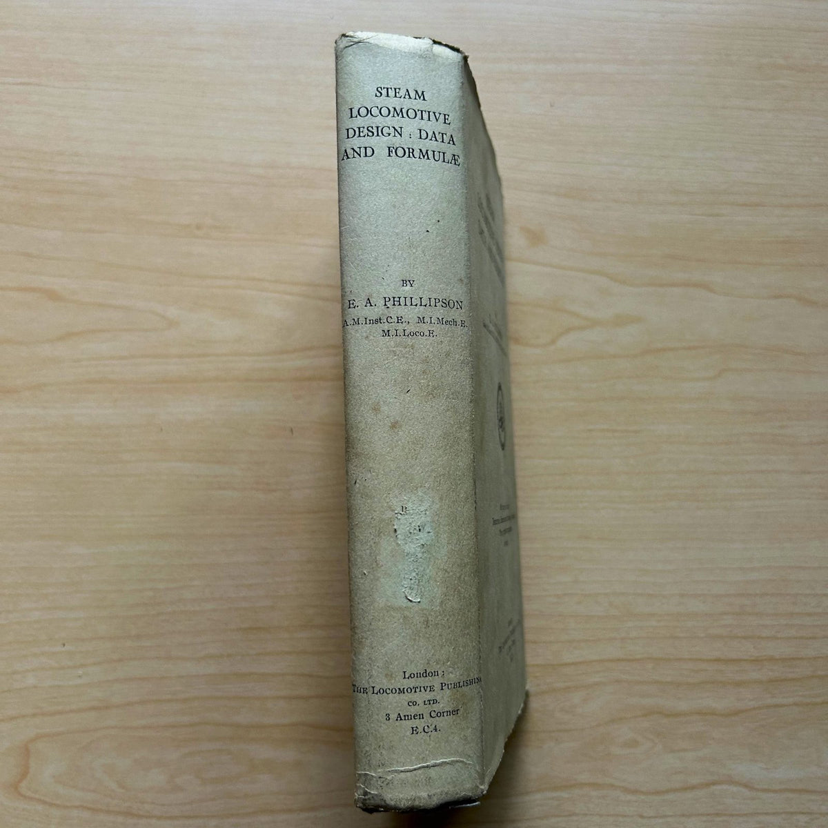 STEAM LOCOMOTIVE DESIGN: DATA AND FORMULA by E.A. PHILLIPSON image 2