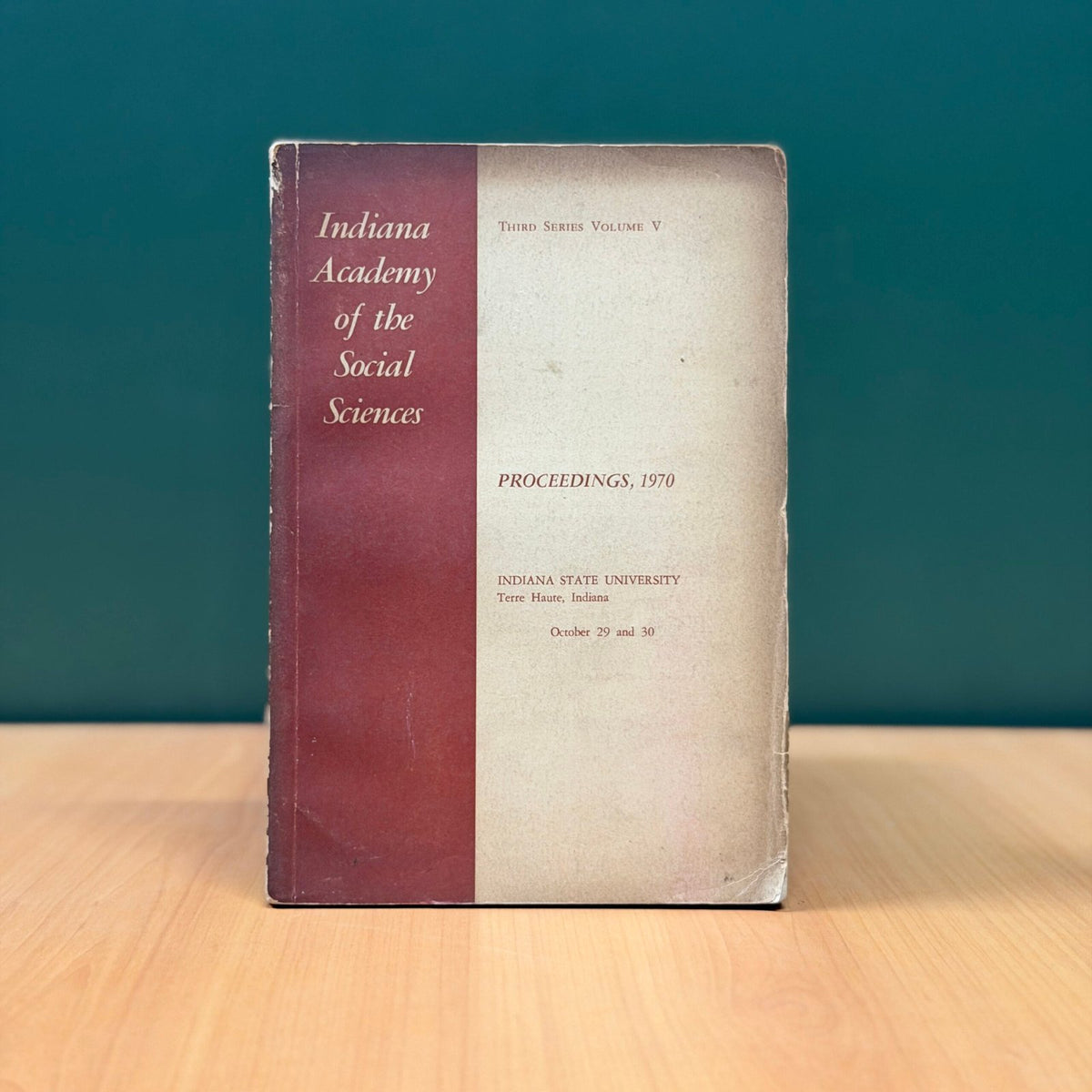 Indiana Academy of the Social Sciences Proceedings, 1970 image 0