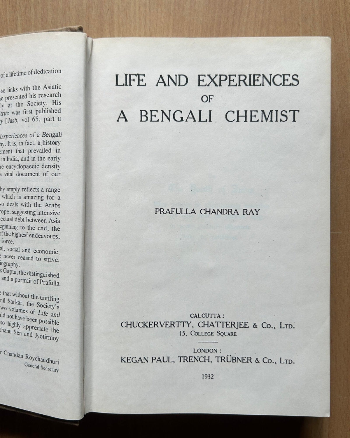 Life and Experiences of a Bengali Chemist — Two Volumes  - Prafulla Chandra Ray image 3