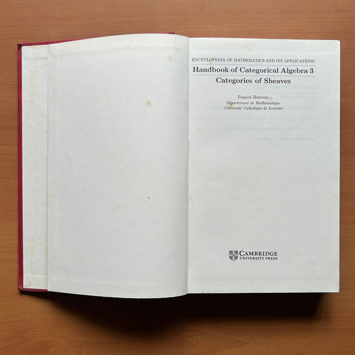 Handbook of Categorical Algebra 3  - Francis Borceux image 1