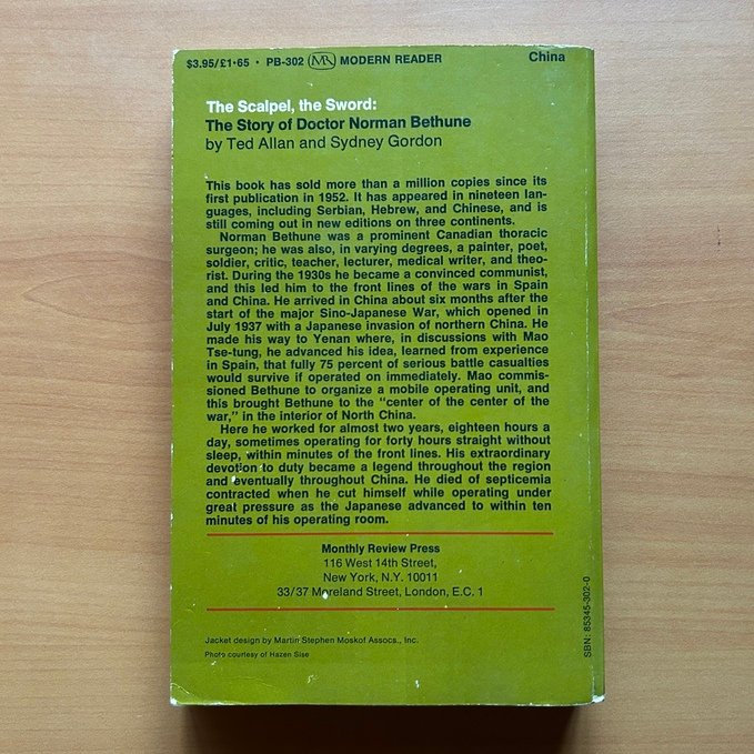 The Scalpel, the Sword: The Story of Dr. Norman Bethune  - Ted Allan &amp; Sydney Gordon image 4