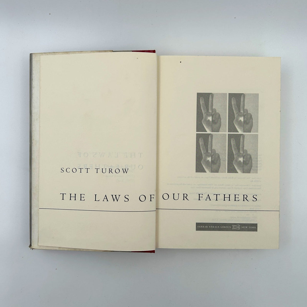 THE LAWS OF OUR FATHERS BY SCOOTT TUROW image 3