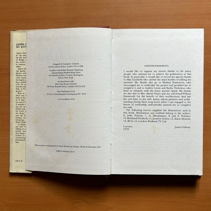 James Galway: An Autobiography  - James Galway image 2