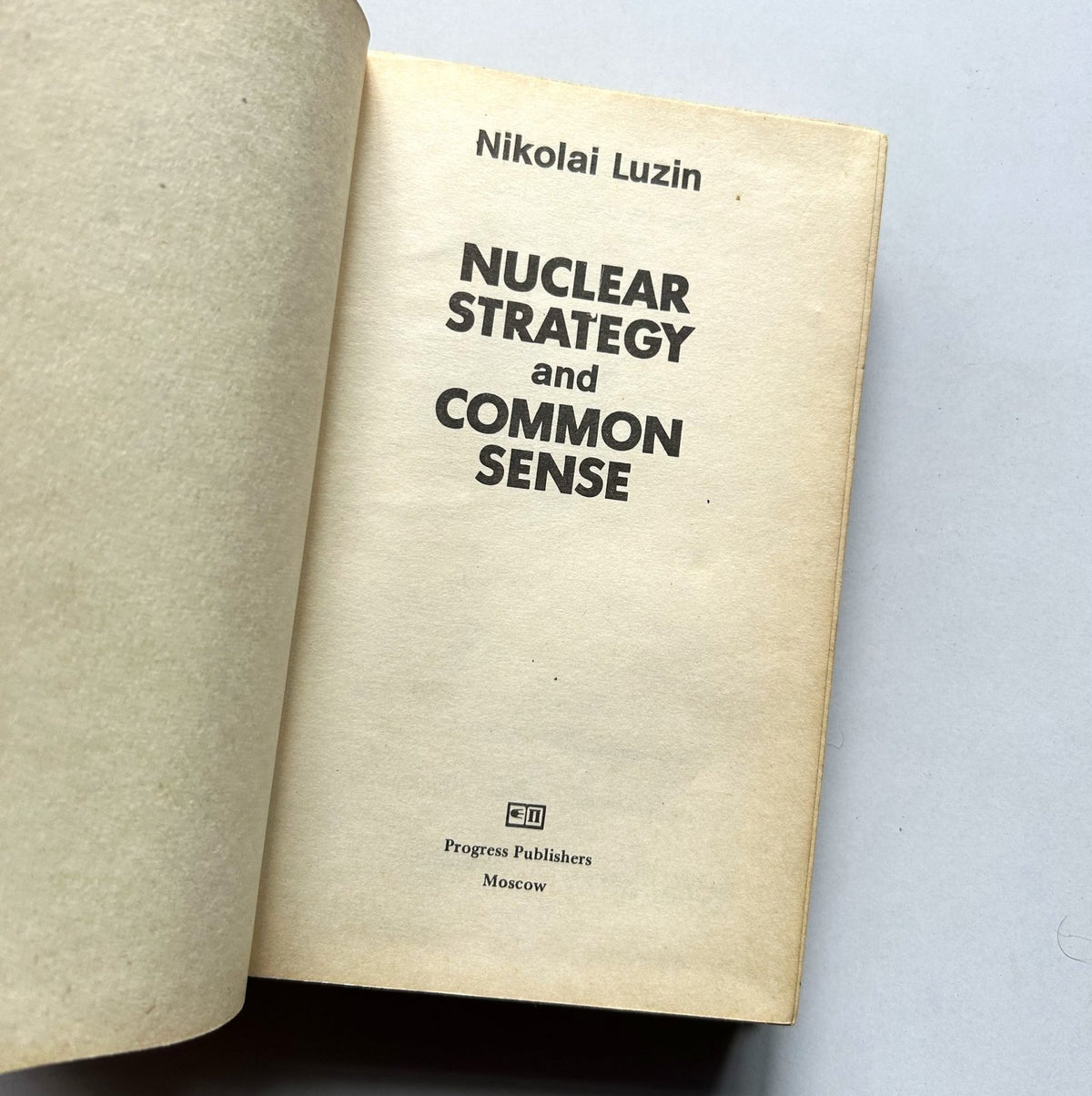 NUCLEAR STRATEGY AND COMMON SENSE BY NIKOLAI LUZIN image 2