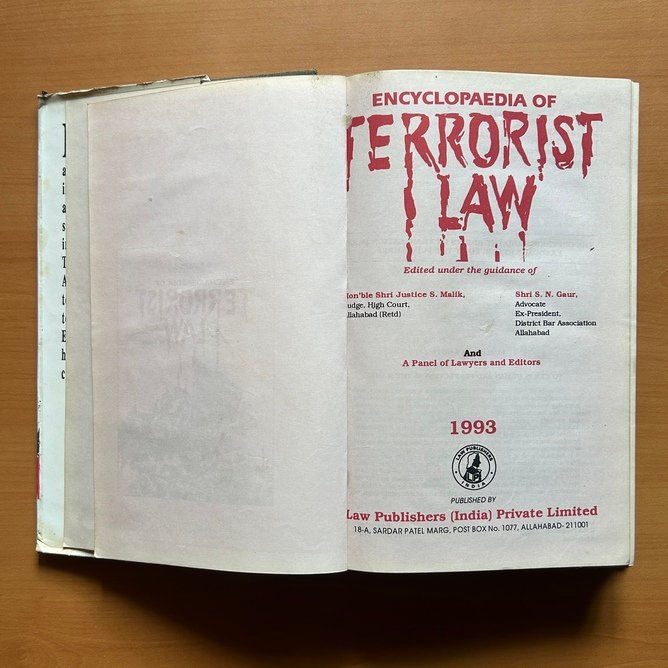 Encyclopedia of Terrorist Law  -  S. Malik image 2