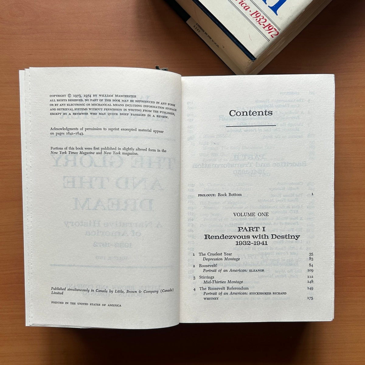 The Glory and the Dream: A Narrative History of America, 1932–1972 (2 Volumes Set)  - William Manchester image 11