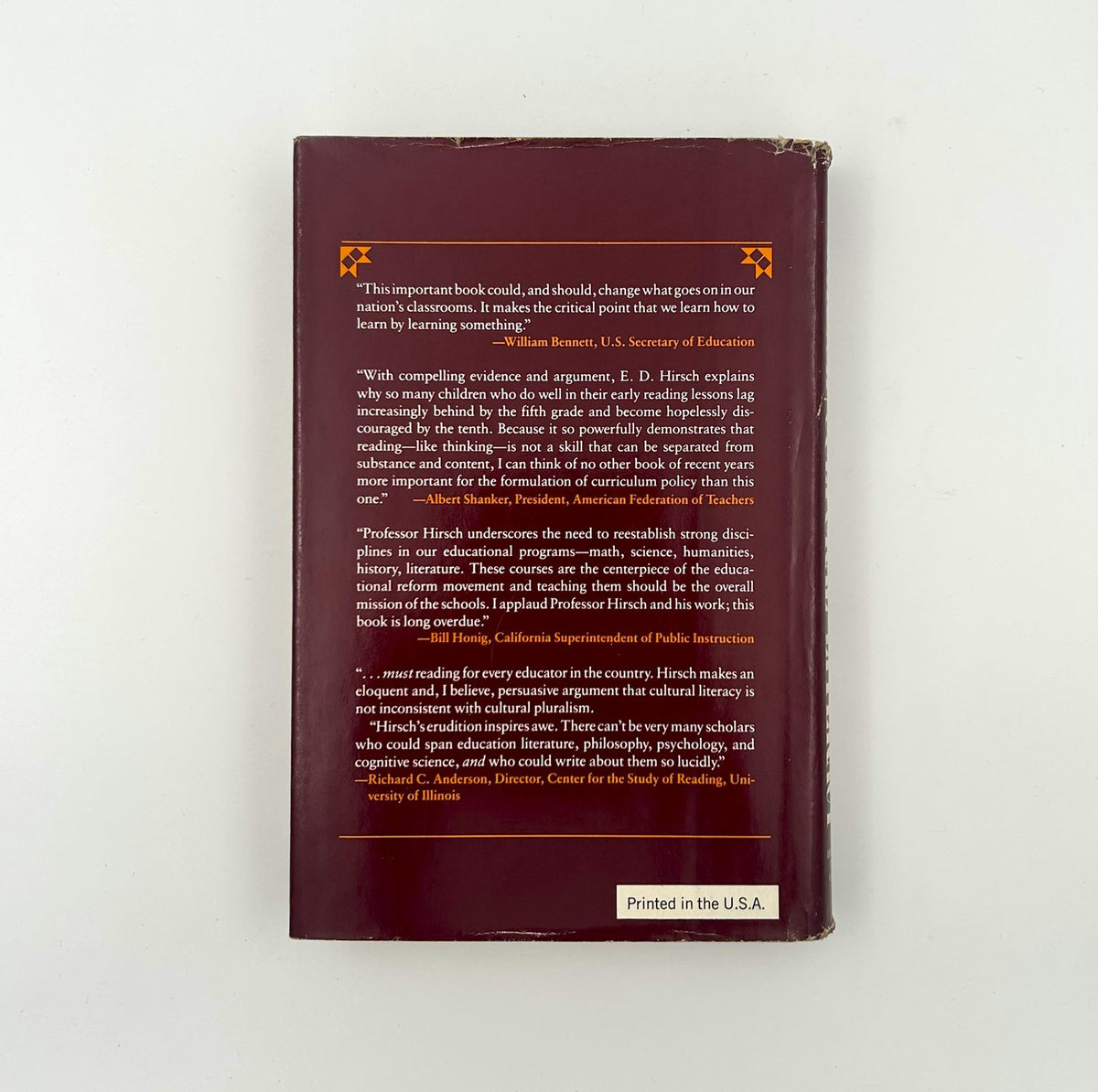 CUTURAL LITERACY BY E.D.HIRSCH,JR. image 5