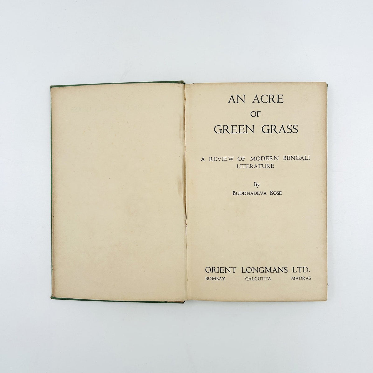 AN ACRE OF GREEN GRASS by Buddhadeva Bose image 3