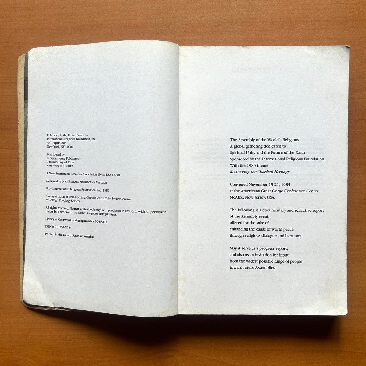 Assembly of the World’s Religions 1985 – A Report  - M. Darrol Bryant John Maniatis Tyler Hendricks image 3