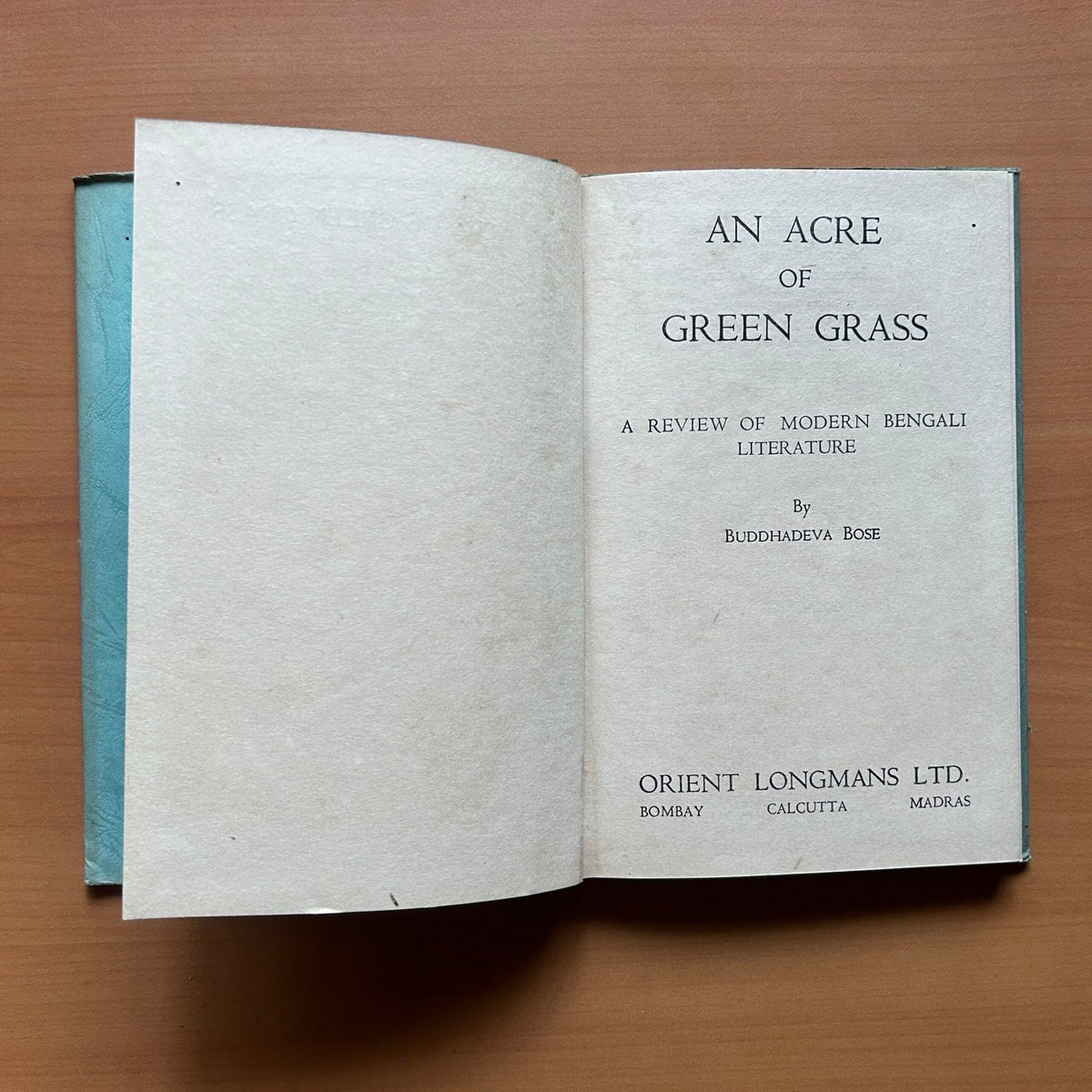 An Acre of Green Grass  - Buddhadeva Bose image 1