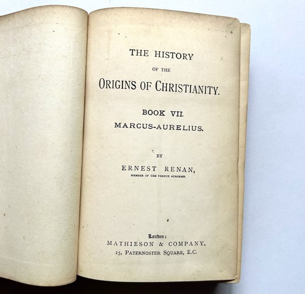THE HISTORY OF THE ORIGINS OF CHRISTIANITY BY ERNEST RENAN - Image 3