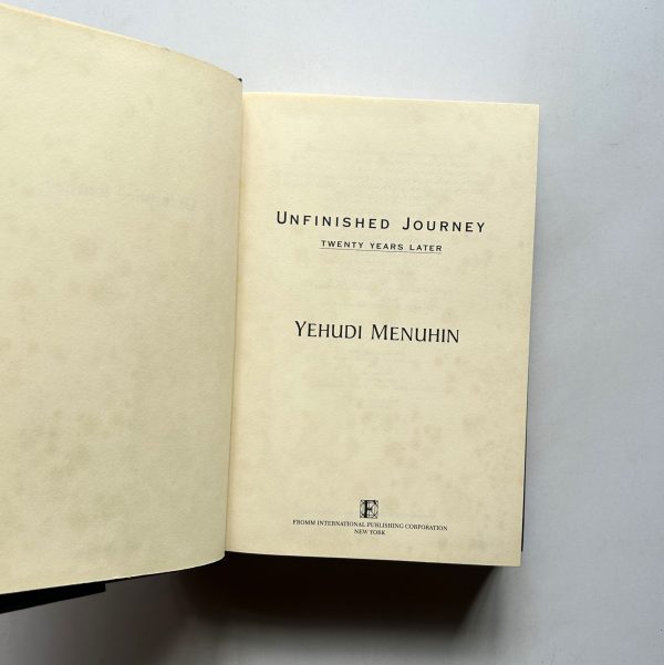 YEHUDI MENUHIN UNFINISHED JOURNEY - Image 3