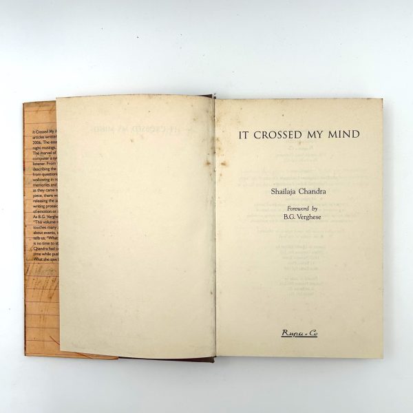 IT CROSSED MY MIND BY SHAILAJA CHANDRA - Image 3