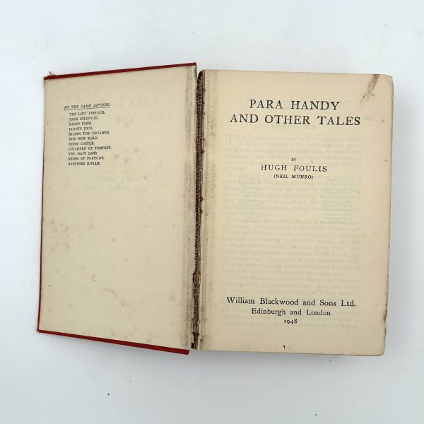 Para Handy and Other Tales by Hugh Foulis (Neil Munro) - Image 4