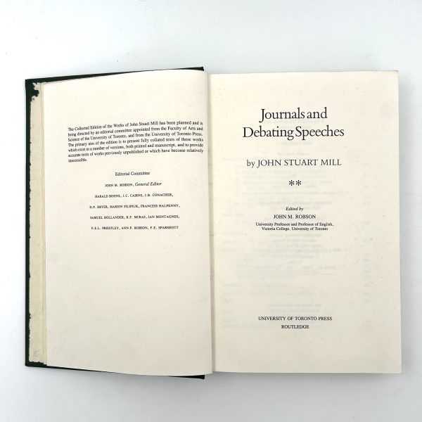 Journals and Debating Speeches by John Stuart Mill - Image 5
